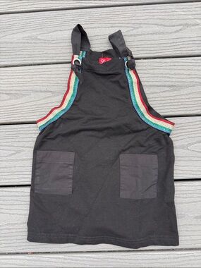 lululemon athletica Black Kids Pinafore Dress with Rainbow Trim